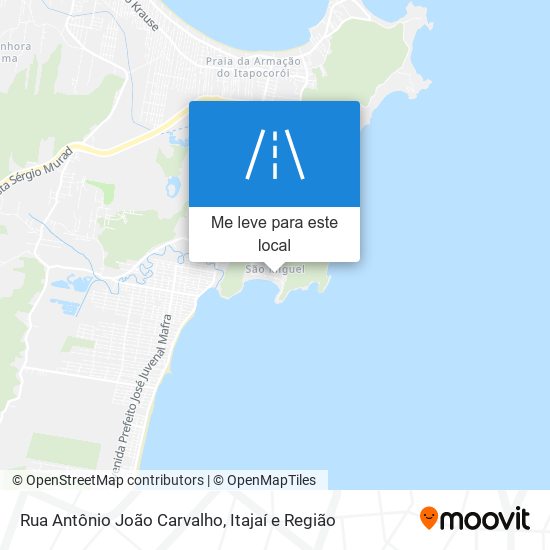 Rua Antônio João Carvalho mapa