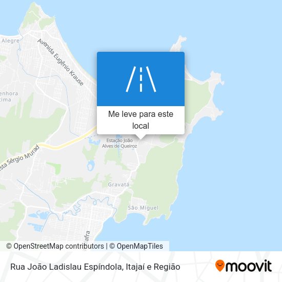 Rua João Ladislau Espíndola mapa