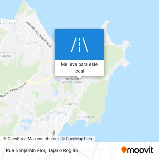 Rua Benjamin Flor mapa