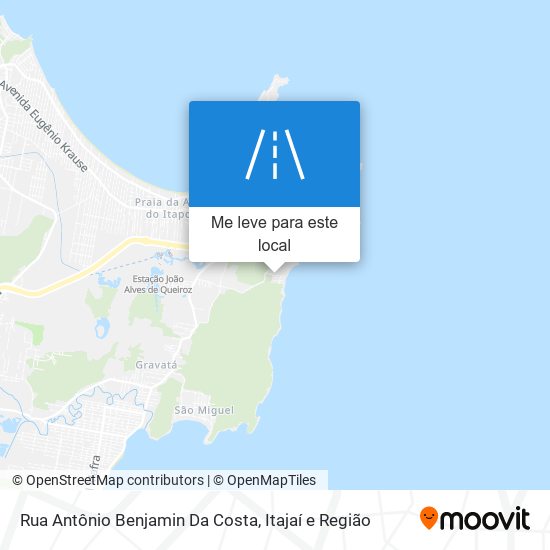 Rua Antônio Benjamin Da Costa mapa