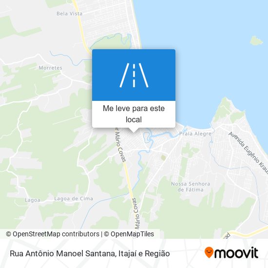Rua Antônio Manoel Santana mapa