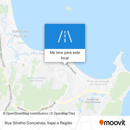 Rua Silvério Gonçalves mapa