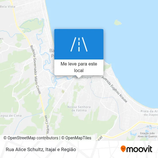 Rua Alice Schultz mapa