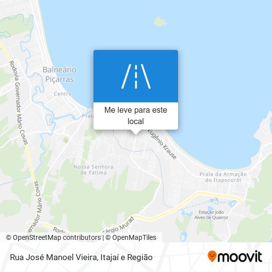 Rua José Manoel Vieira mapa