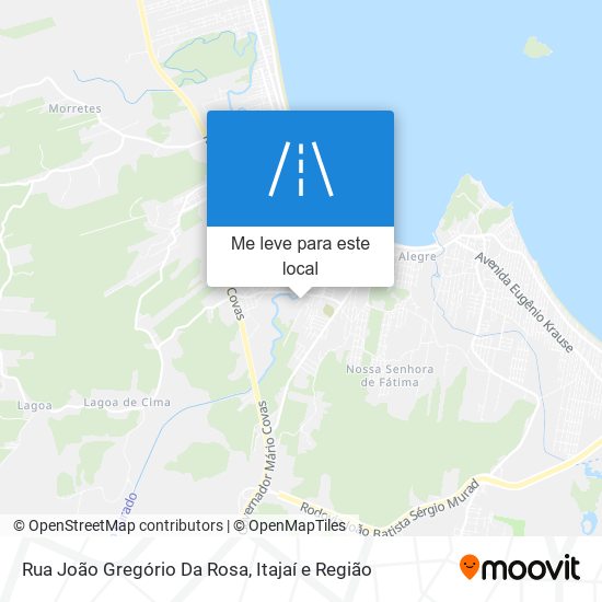 Rua João Gregório Da Rosa mapa