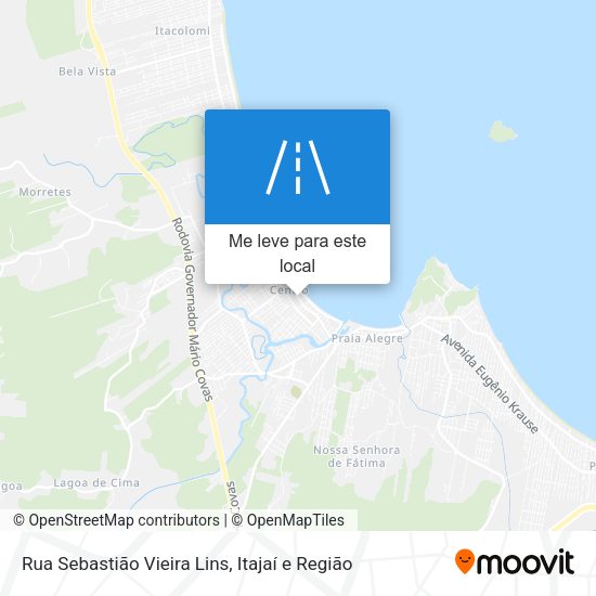 Rua Sebastião Vieira Lins mapa