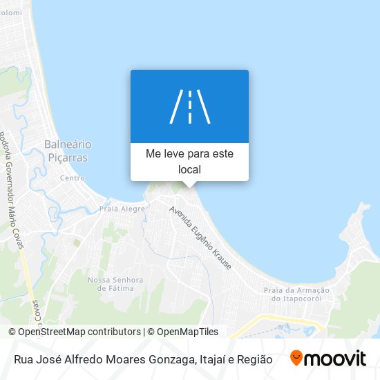Rua José Alfredo Moares Gonzaga mapa