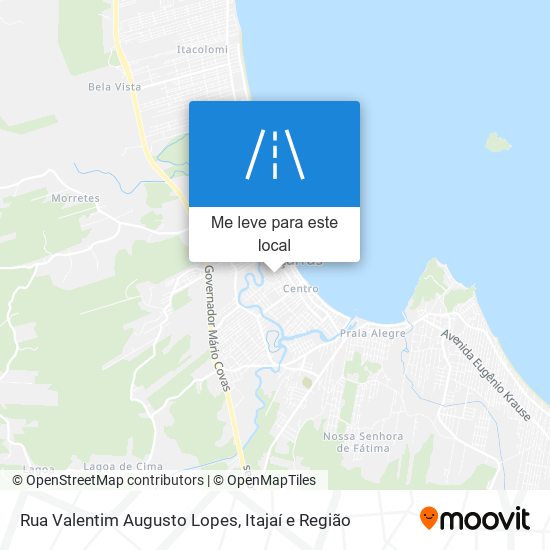 Rua Valentim Augusto Lopes mapa