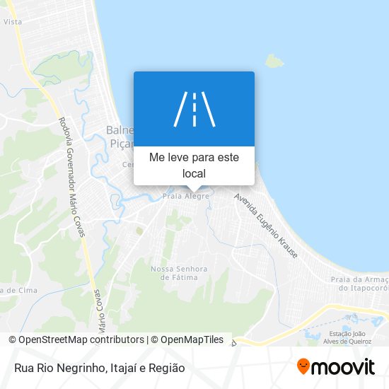 Rua Rio Negrinho mapa
