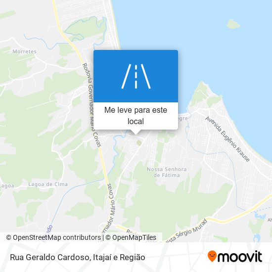 Rua Geraldo Cardoso mapa