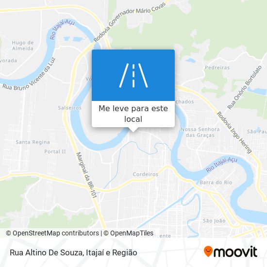 Rua Altino De Souza mapa