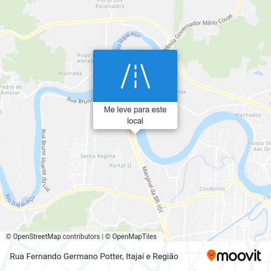 Rua Fernando Germano Potter mapa