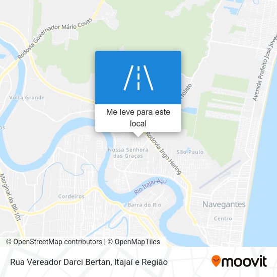 Rua Vereador Darci Bertan mapa
