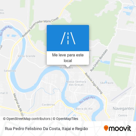 Rua Pedro Felisbino Da Costa mapa