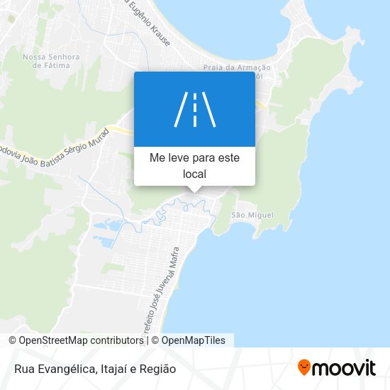 Rua Evangélica mapa