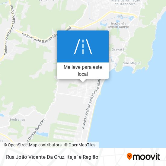 Rua João Vicente Da Cruz mapa