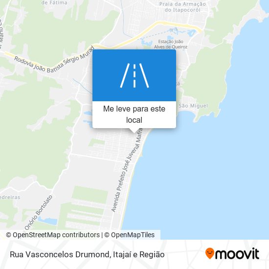Rua Vasconcelos Drumond mapa