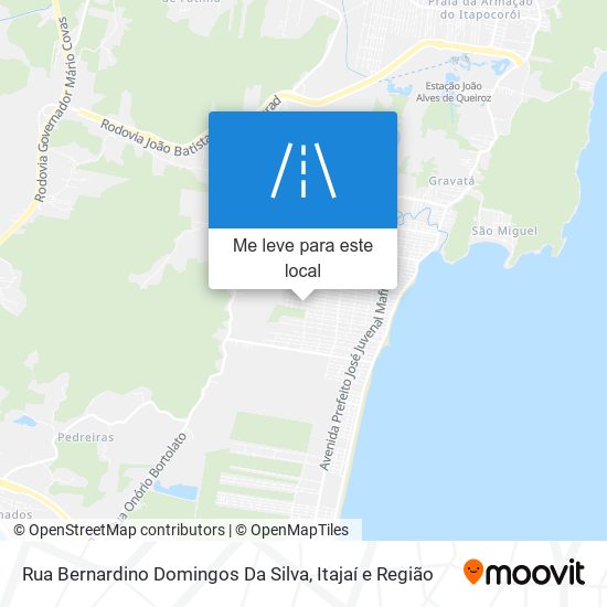 Rua Bernardino Domingos Da Silva mapa