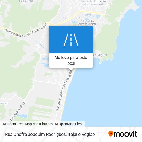 Rua Onofre Joaquim Rodrigues mapa