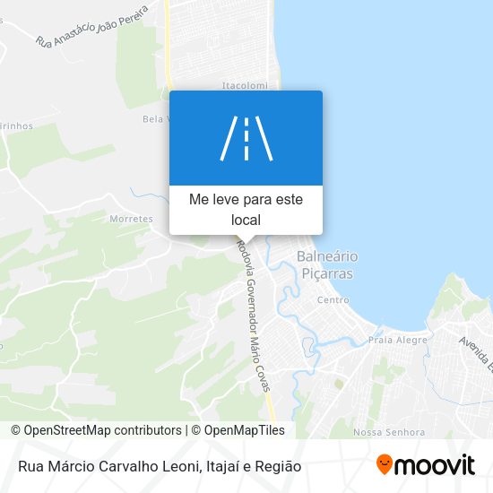 Rua Márcio Carvalho Leoni mapa