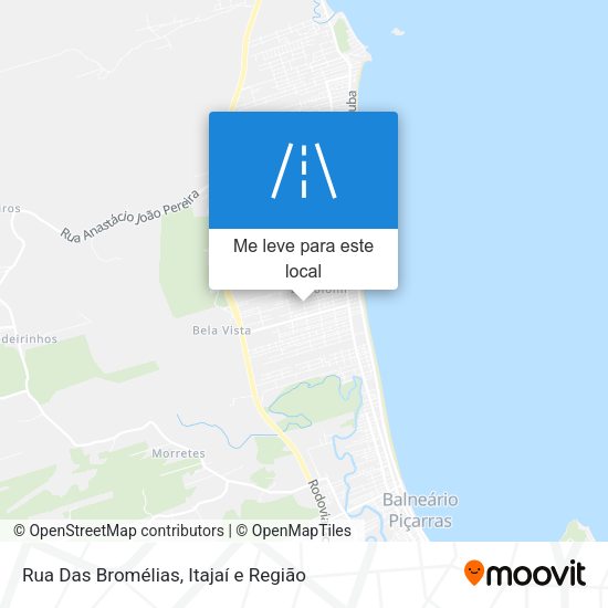 Rua Das Bromélias mapa