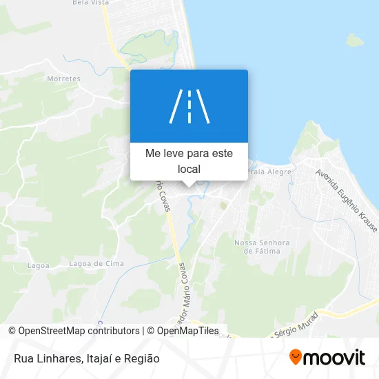Rua Linhares mapa
