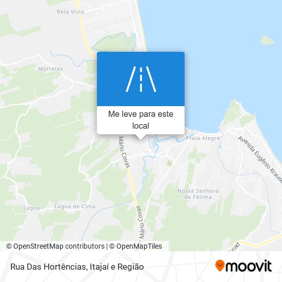 Rua Das Hortências mapa