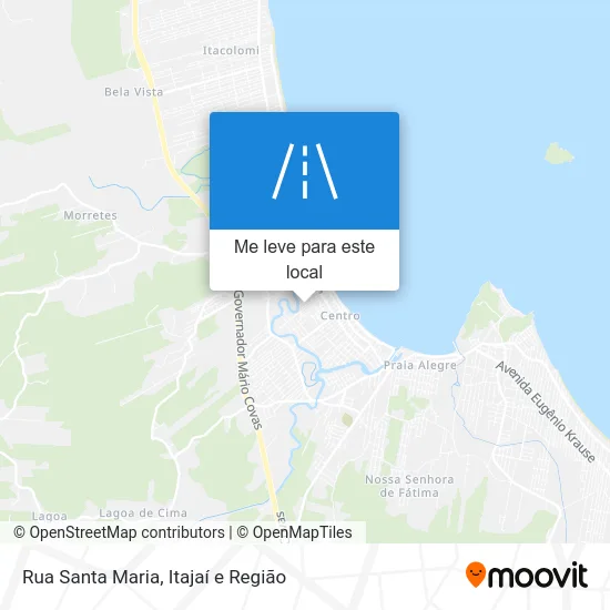 Rua Santa Maria mapa