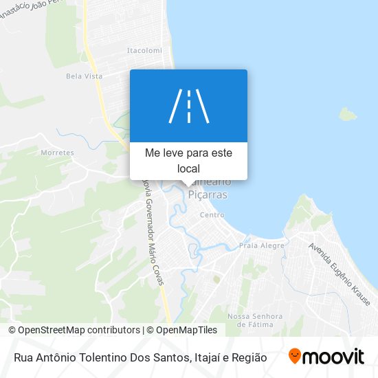 Rua Antônio Tolentino Dos Santos mapa