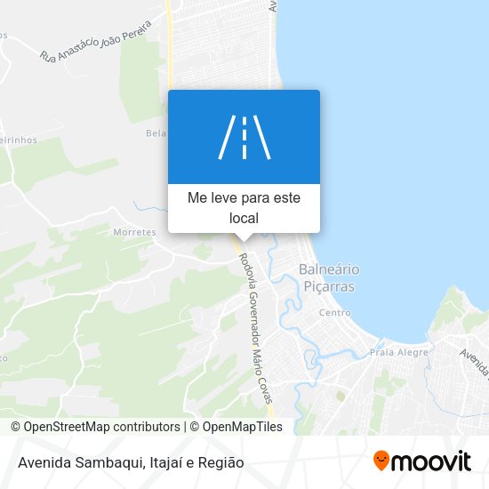 Avenida Sambaqui mapa
