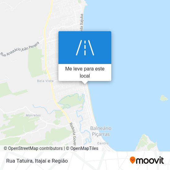 Rua Tatuíra mapa