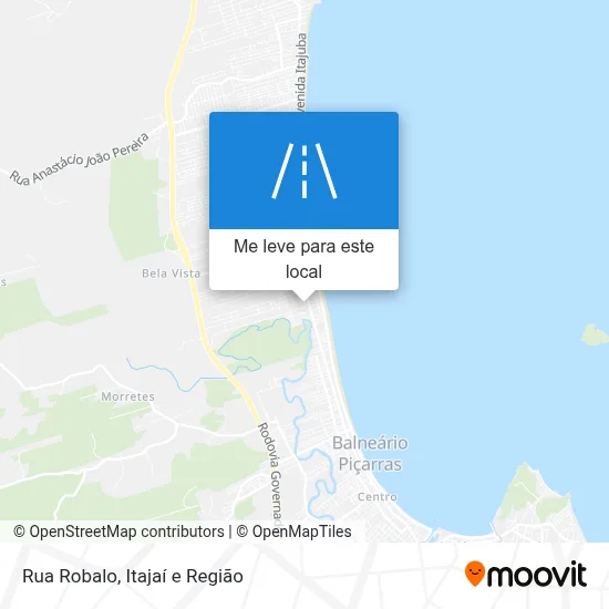 Rua Robalo mapa
