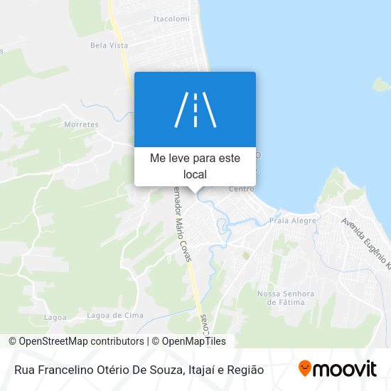 Rua Francelino Otério De Souza mapa