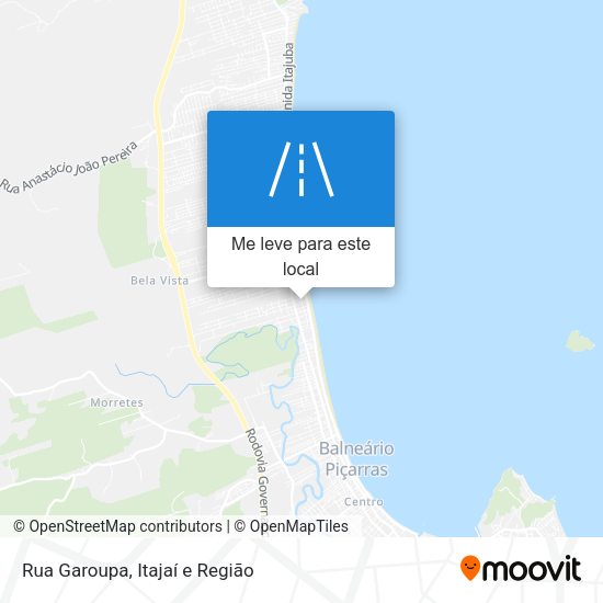 Rua Garoupa mapa