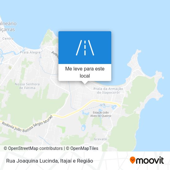 Rua Joaquina Lucinda mapa