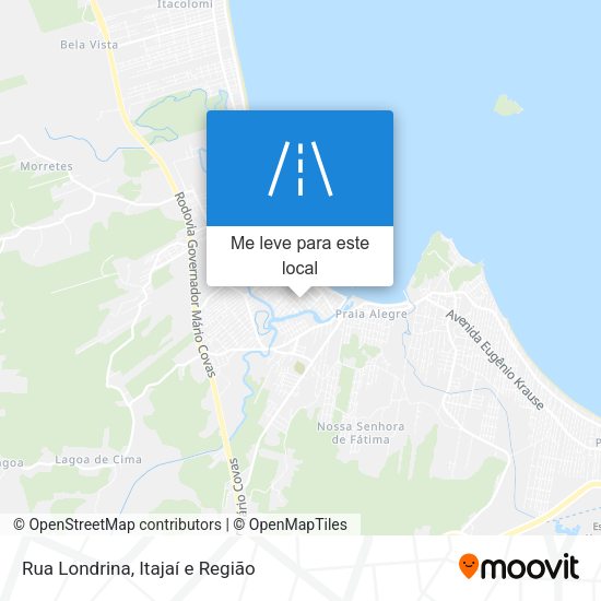Rua Londrina mapa