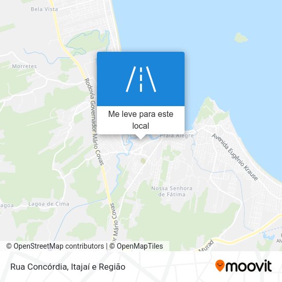 Rua Concórdia mapa