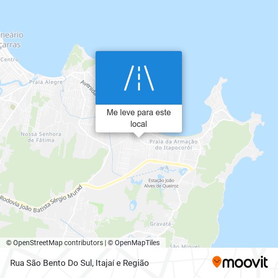 Rua São Bento Do Sul mapa