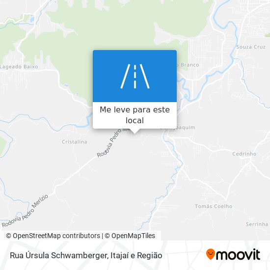 Rua Úrsula Schwamberger mapa