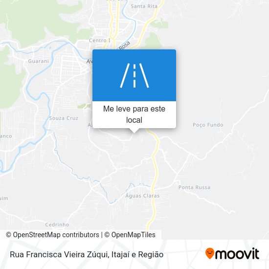 Rua Francisca Vieira Zúqui mapa