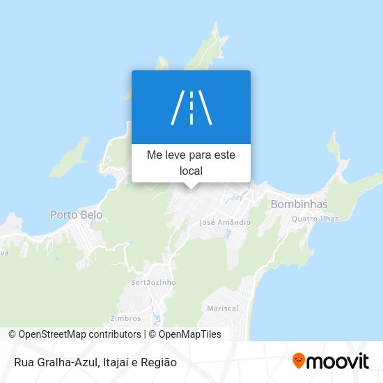 Rua Gralha-Azul mapa