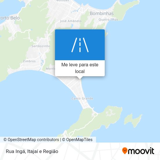 Rua Ingá mapa