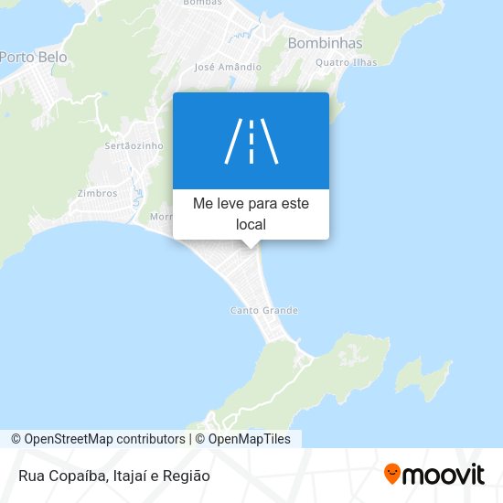Rua Copaíba mapa