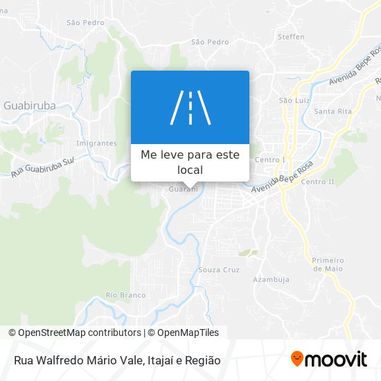 Rua Walfredo Mário Vale mapa