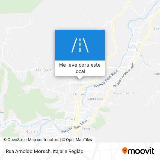 Rua Arnoldo Morsch mapa