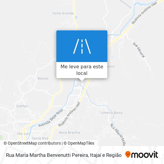 Rua Maria Martha Benvenutti Pereira mapa