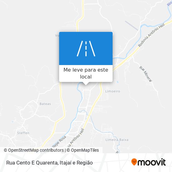 Rua Cento E Quarenta mapa