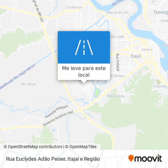 Rua Euclydes Adão Peixer mapa