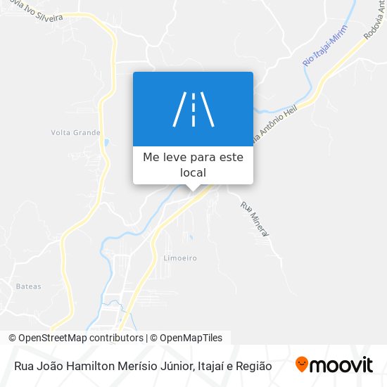 Rua João Hamilton Merísio Júnior mapa