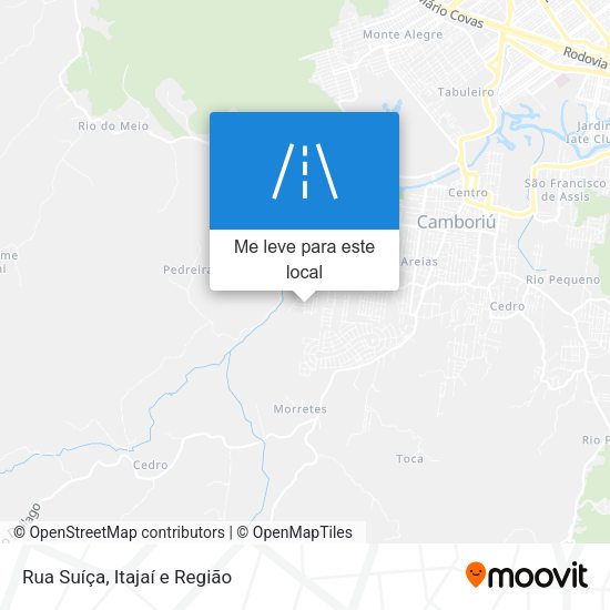 Rua Suíça mapa